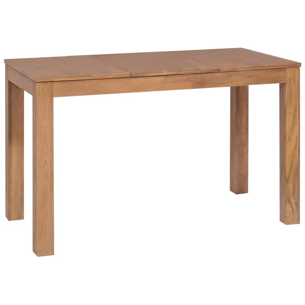 Vidaxl Jedálenský stôl, tíkový masív s prirodným povrchom 120x60x76 cm